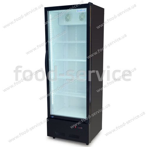 Шафа холодильна для напоїв GoodFood BC360NBW2LED чорна-біла